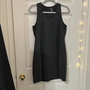 Racer Back loose cotton tank top dress